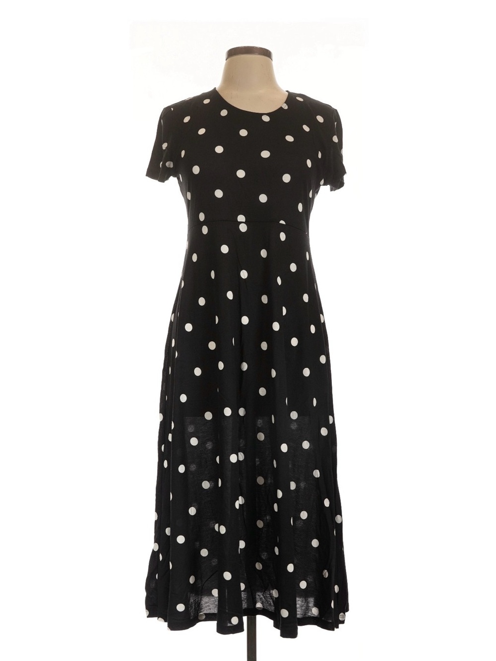 Urban Outfitters Black Dress with White Polka Dots